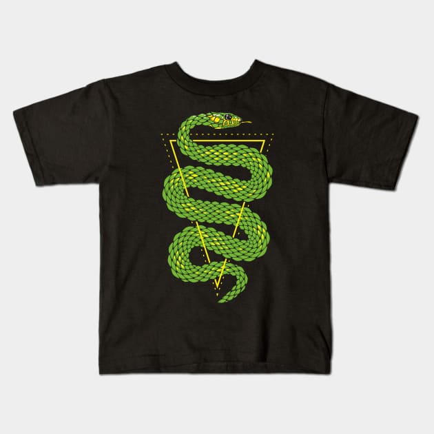 Viper snake 2 Kids T-Shirt by lents